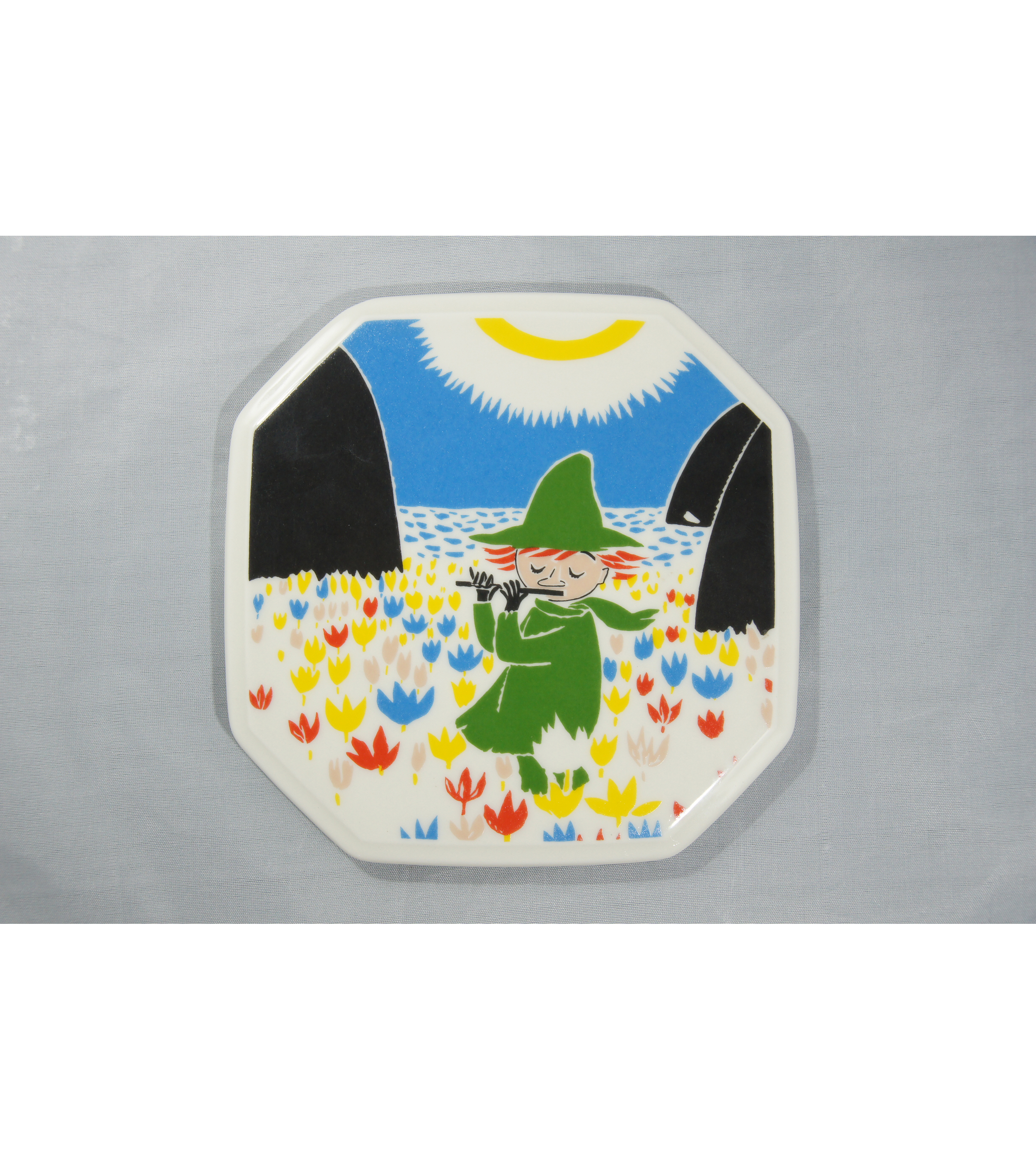 Moomin Collector S Plate Who Will Comfort Toffle 2 6 1990 1993